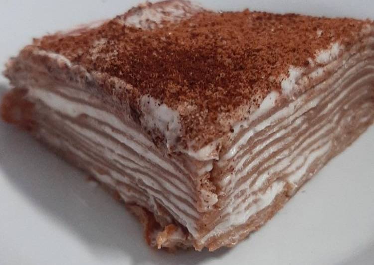 Cara Gampang Menyiapkan Chocolate Crepe Cake Anti Gagal