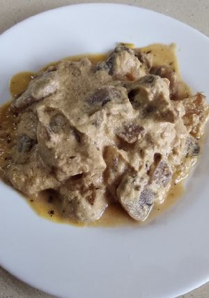 Foto principal de Champiñones a la crema naranja