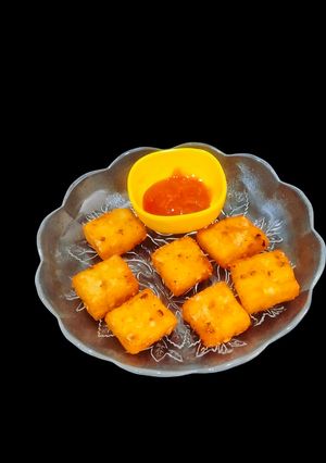 A picture of Crispy Potato Rice Bites.