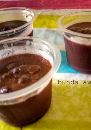 Foto resep Silky puding with chococips