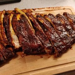 A picture of Oven BBQ ribs.