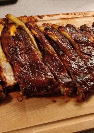 A picture of Oven BBQ ribs.