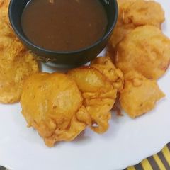 Allu kai Pakorai A picture of Allu kai Pakorai.
