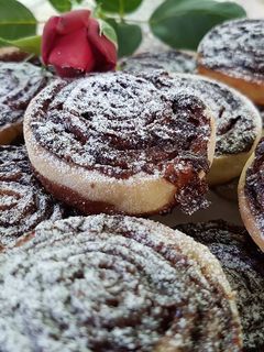Gyors mini kakaós csiga recept fotója