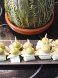 Banderillas de melón con boquerones