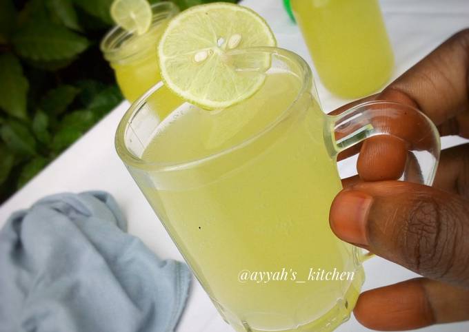 How to Make Quick Sparkling ginger lemonade🍹