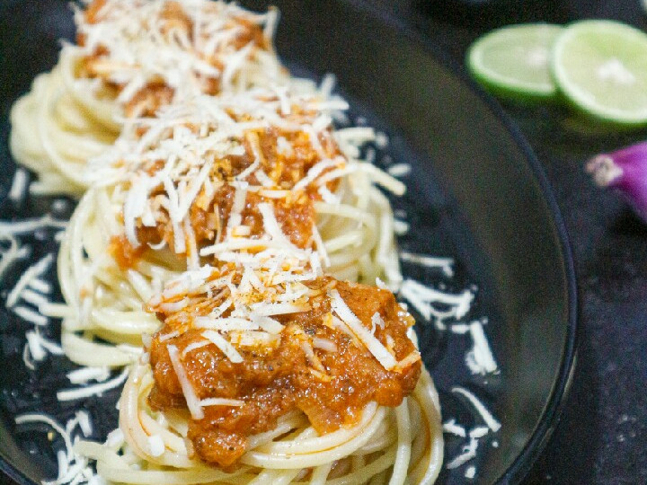 Ternyata ini lho! Resep memasak Spaghetti with Tuna Sauce Bolognese 🍝 dijamin gurih