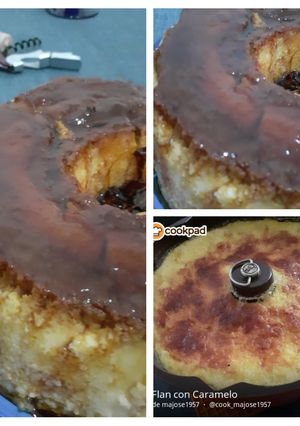 Una foto de Flan con Caramelo