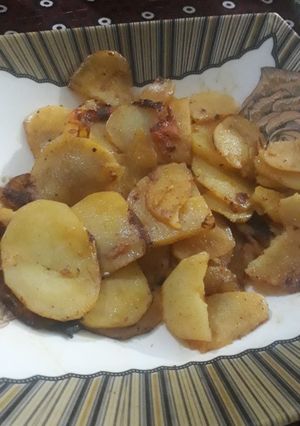 A picture of Potatoes fry #cookpadramadansehri #cookpadapp1stweek.