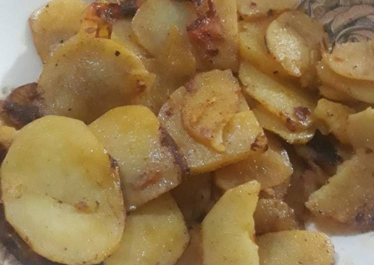 Steps to Prepare Quick Potatoes fry #cookpadramadansehri #cookpadapp1stweek