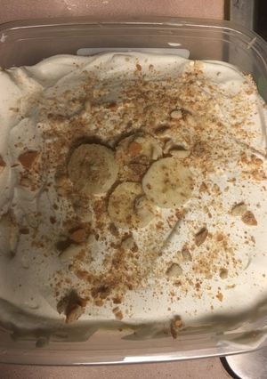 A picture of Banana pudding.