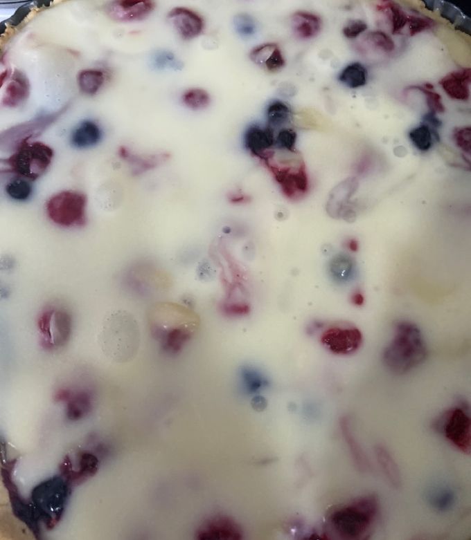 Una foto de Kuchen de frambuesa muy fácil y rico sureño