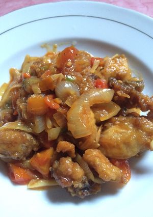 Foto resep Ayam Goreng Tepung Asam Manis Pedas