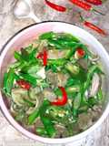Buncis + Babat Masak Pedas