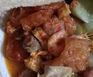 Cara Menyajikan Sambal goreng udang krecek Lezat Mantap