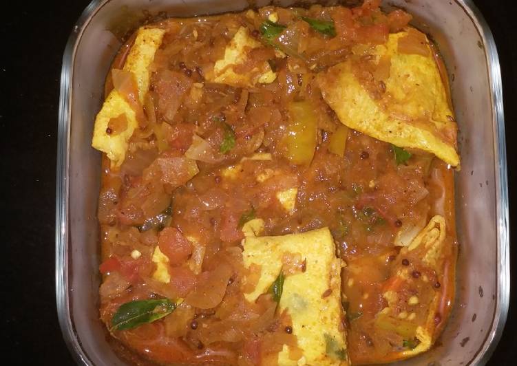 Omelette curry