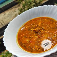 A picture of Maa chole ki dal/ Dal Amritsari/ Langarwali Dal.