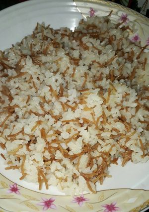 صورة لوصفة ارز بالشعريه