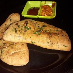 A picture of Stuffed garlic bread.