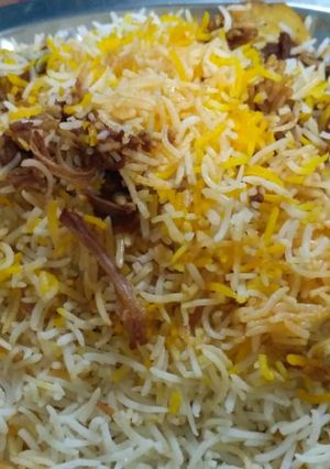 A picture of Mutton biryani.