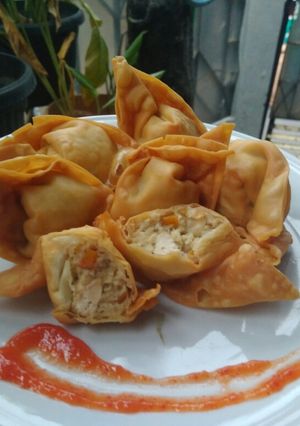 Foto resep Pangsit isi udang tahu