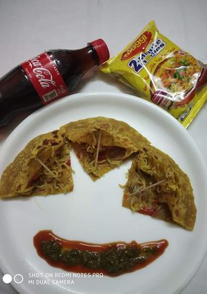 A picture of Maggi Parantha.