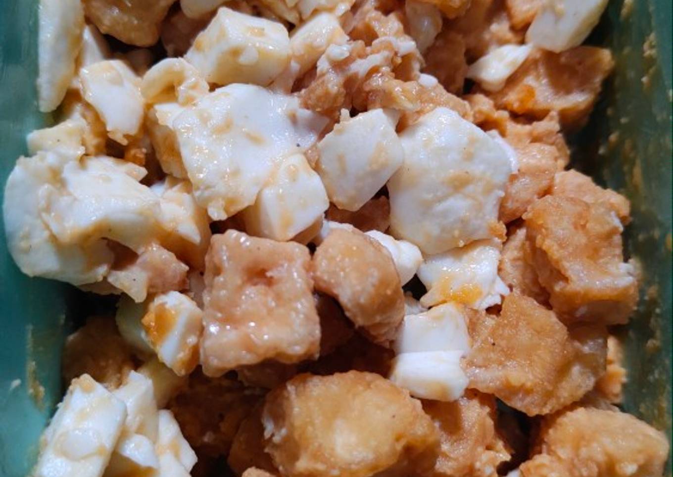 Tahu Saus Telur Asin