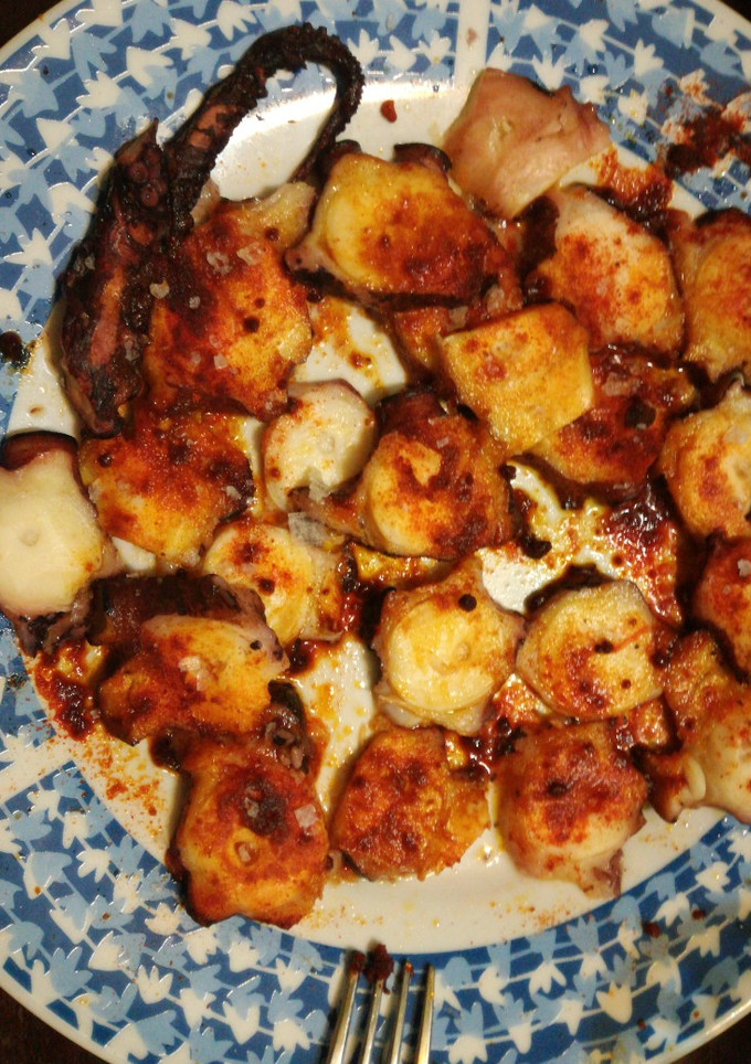 Una foto de Pulpo picantón