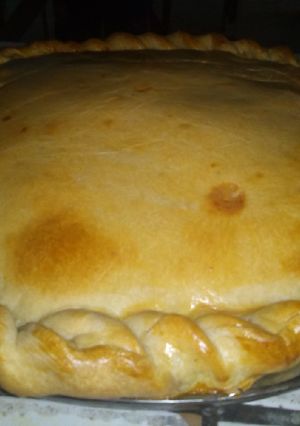 Una foto de Tarta de acelga queso y huevo!!🇦🇷😋