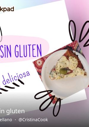 Una foto de Pizza sin gluten