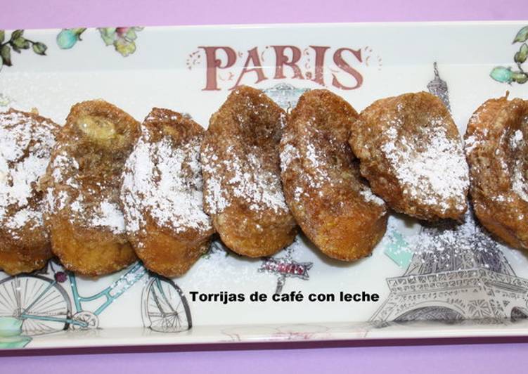 Torrijas de café con leche