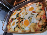 Soufflé de papa y espinacas