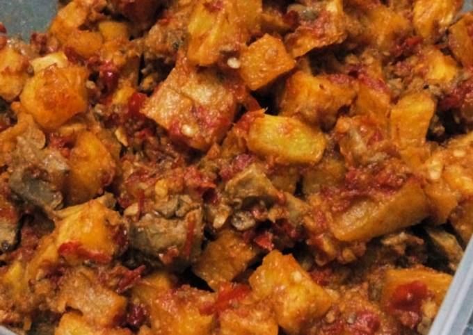 Resep Sambel goreng kentang ati sapi Anti Gagal