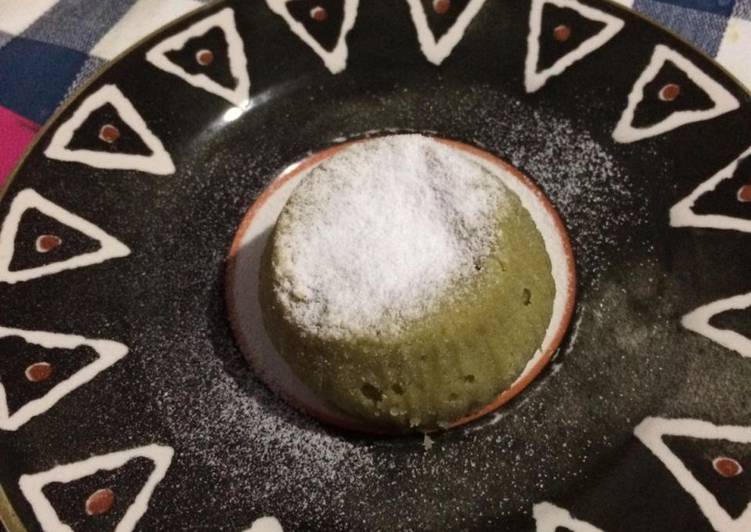 Langkah Mudah untuk Membuat Homemade lava cake matcha cihhhh yang Enak Banget