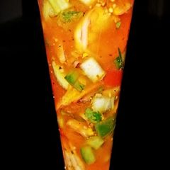 A picture of Mike's Spicy Marisco Cocktail.