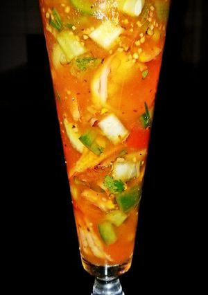 A picture of Mike's Spicy Marisco Cocktail.