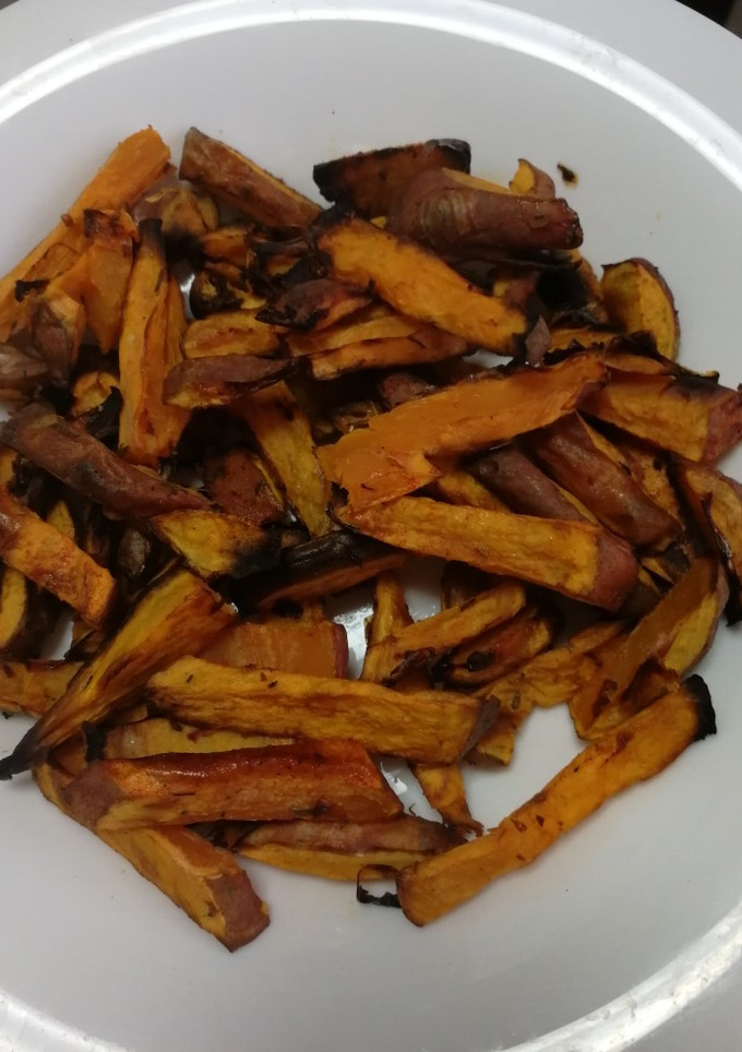 Una foto de Boniato "frito" al horno