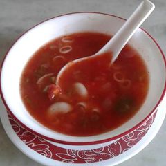 Pasta vegetable soup A picture of Pasta vegetable soup.