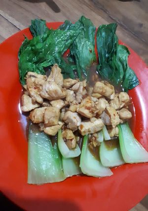 Foto resep Pokcoy Ayam Saus Tiram