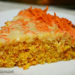 A picture of Carrot Cake with Butter & cream.