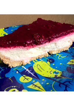 Una foto de Cheesecake de mora sin horno 🍰