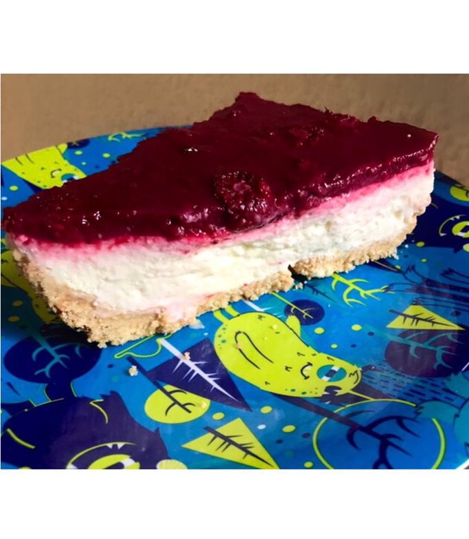 Una foto de Cheesecake de mora sin horno 🍰