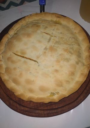 Una foto de Tarta de zapallito y pollo
