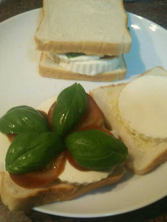 Una foto de Sándwich Caprese