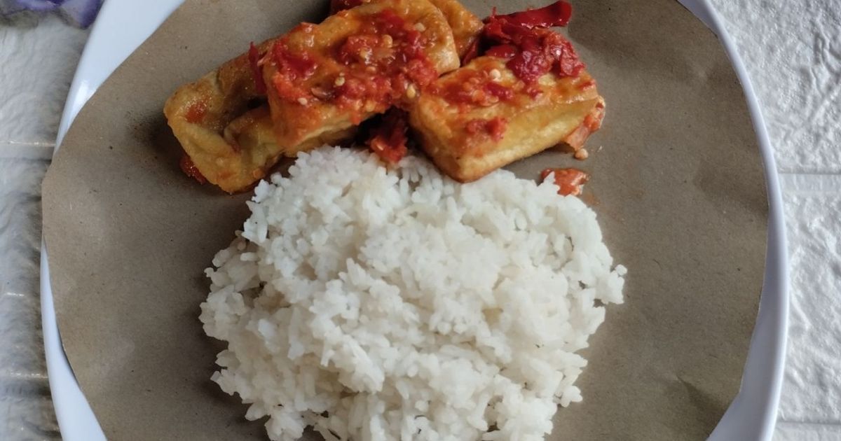 Tahu Goreng Sambal Geprek