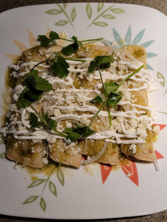 Una foto de Enchiladas Verdes de Pollo