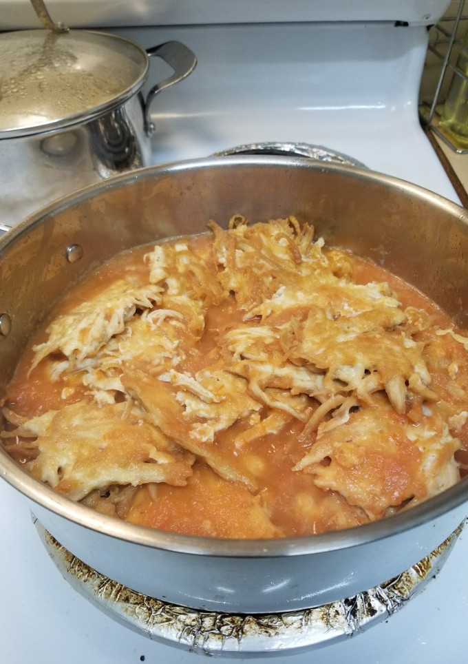 Una foto de Tortitas de pechuga en salsa de jitomate