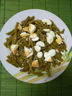 Una foto de Judías verdes con huevo cocido
