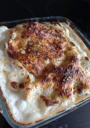 Une photo de Lasagnes saumon - épinards