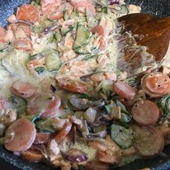 A picture of Salmon Pie.